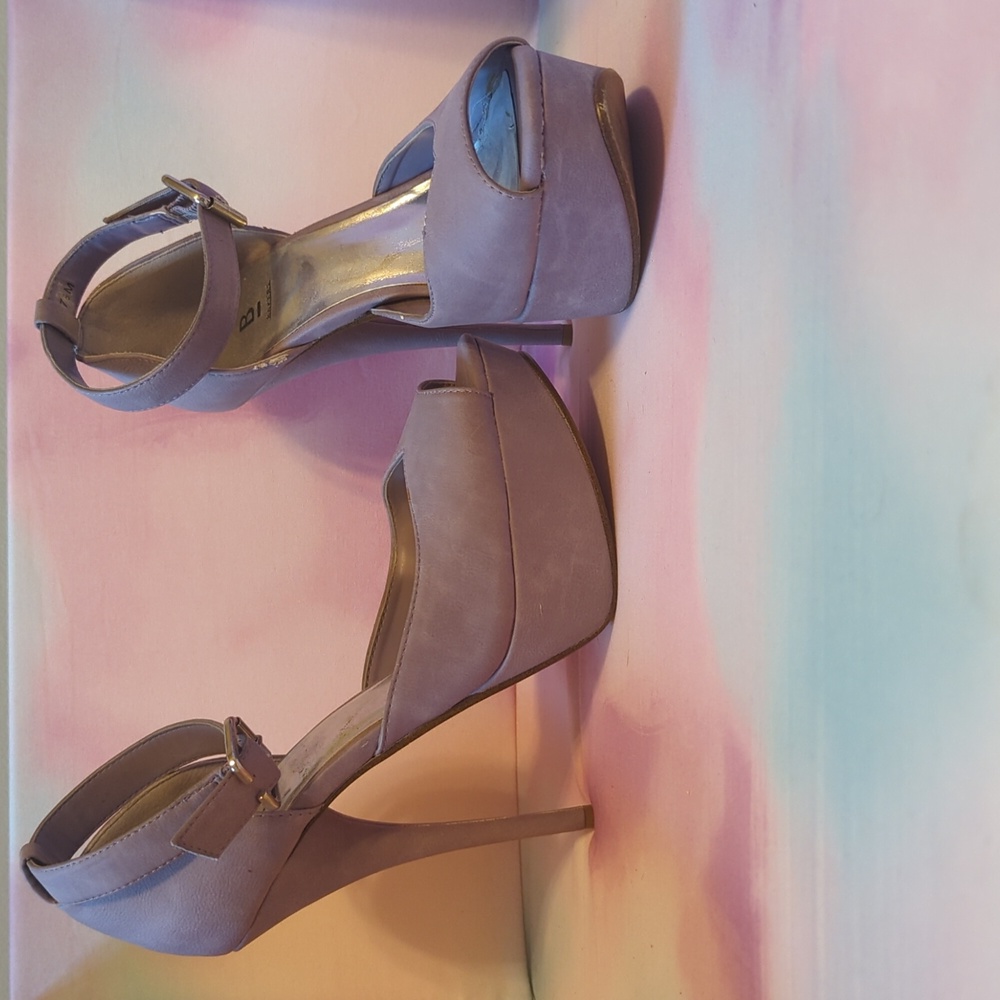 Purple Bakers Heels